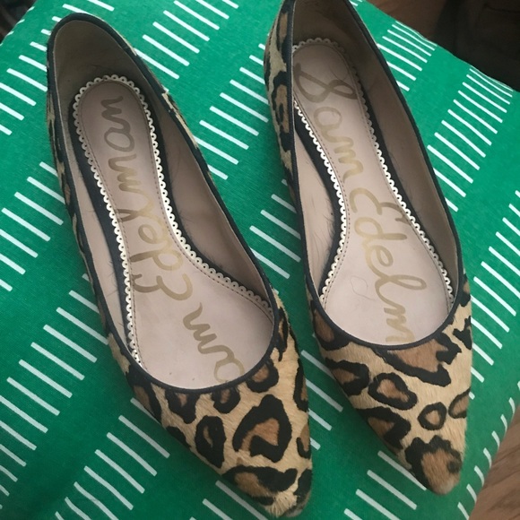 Sam Edelman Leopard Flats (8) - Picture 2 of 6